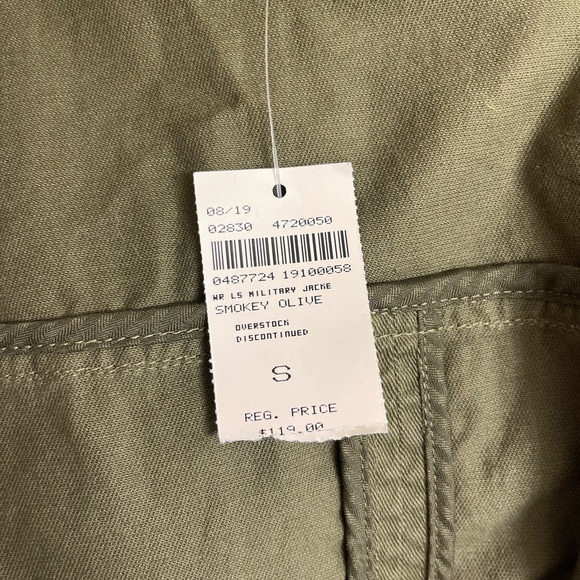 Lands End - Utility Jacket - Smoke Olive - Women’s SM (6-8) - Picture 4 of 4